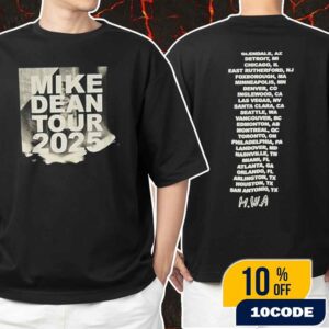 Mike Dean Tour 2025 With Tour Stops Backprint Unisex T-Shirt Merchandise