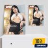 Miss Maxim Korean Magazine Contest Season 16 2025 Round 3 Seohu Model Bunny Girl Concept Photoshoot B-Cut Poster Canvas Home Decor
