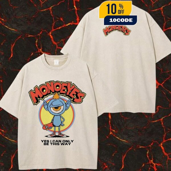 Monoeyes Rush Ball 2025 Music Festival Monster Mascot Tee Two Sides Washed Unisex T-Shirt
