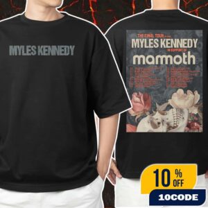Myles Kennedy The Final Tour Of 2025 In Support Of Mammoth Poster Tour Dates Unisex T-Shirt Merchandise