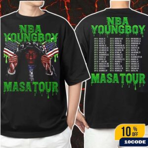 NBA YoungBoy Masa Tour 2025 Dates List On Sep Oct and Nov YoungBoy Never Broke Again Merch Fan Gifts Classic Two Side T-Shirt