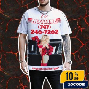 New Single Jealous Type Doja Cat Vie Hotline Poster Are You The Jealous Type Release On August 2025 All Over Print Unisex T-Shirt