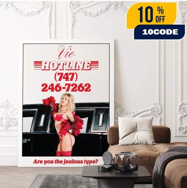 New Single Jealous Type Doja Cat Vie Hotline Poster Are You The Jealous Type Release On August 2025 Home Decor Poster Canvas