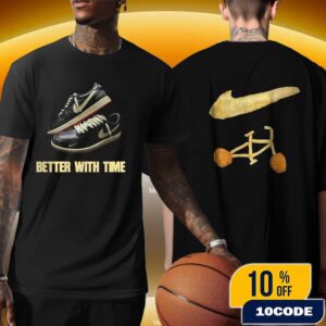 Nigel Sylvester x Air Jordan 1 Retro Low OG Better With Nigel Sylvester x Nike Logo Sneaker Merch Unisex T-Shirt