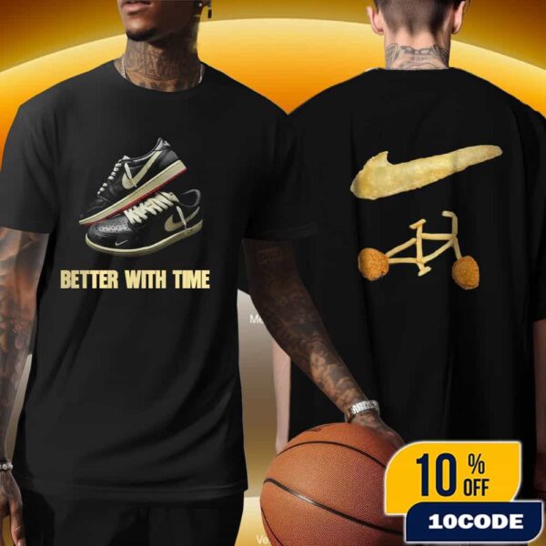 Nigel Sylvester x Air Jordan 1 Retro Low OG Better With Nigel Sylvester x Nike Logo Sneaker Merch Unisex T-Shirt