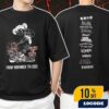 Green Day South America 2025 Poster Tour Dates Unisex T-Shirt Merchandise