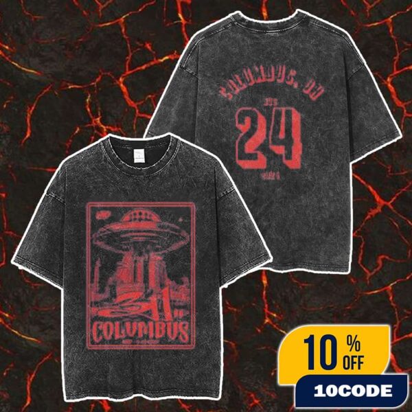 Official 311 Band Unity Tour 2025 On August 24 2025 At Kemba Live Outdoor Columbus Ohio With Badflower And Sitting On Saturn Event Tee Available Merch Unisex Two Sided Washed T-Shirt