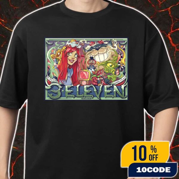 Official 311 Band Unity Tour 2025 On August 24 2025 At Kemba Live Outdoor Columbus Ohio With Badflower And Sitting On Saturn Poster Event Artwork By Dayne Henry Jr Merch Unisex T-Shirt