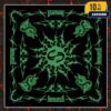 Official Beartooth Band Halloween 2025 Green Logo Merchandise Bandana
