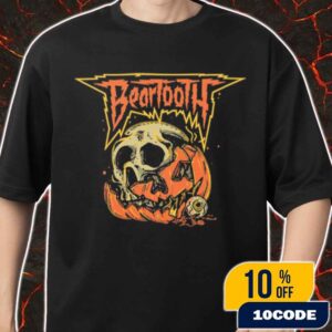 Official Beartooth Band Jack-o-skull Halloween 2025 Tee Version Merch Unisex T-Shirt