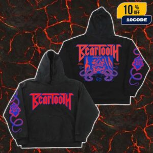 Official Beartooth Band Pushed It To The Limit All Over Print Unisex Hoodie