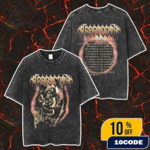 Official Beartooth Band Summer Tour 2025 With Tour Dates Backprint Merch Unisex Two Sided Washed T-Shirt