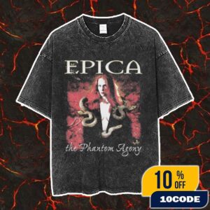 Official Epica The Phantom Agony Vintage Washed Unisex T-Shirt