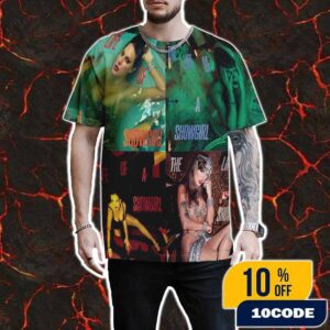 Official Full Poster New Album The Life Of A Showgirl Taylor Swift Out October 3, 2025 Fan Gifts All Over Print Unisex T-Shirt