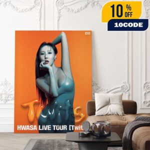 Official Hwasa Live Tour Twits 2025 With Tour Schedule Poster Event Poster Canvas Home Decor