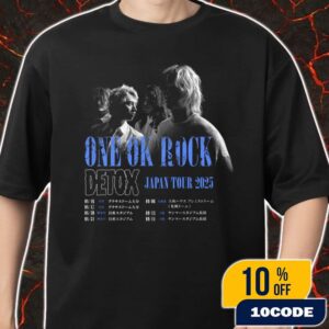 One OK Rock Detox Japan Tour 2025 Poster Tour Dates Merch Unisex T-Shirt