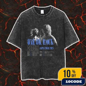 One OK Rock Detox Japan Tour 2025 Poster Tour Dates Vintage Washed Unisex T-Shirt