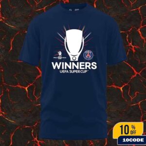PSG Super Cup Winners 2025 Graphic T-Shirt Paris Saint-Germain Merchandises