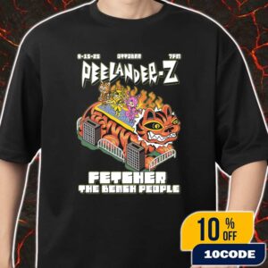 Peelander-Z x Fetcher x The Beach People Concert Poster Event Artwork By goctagon September 15 2025 At Ottobar Baltimore Maryland Merch Unisex T-Shirt