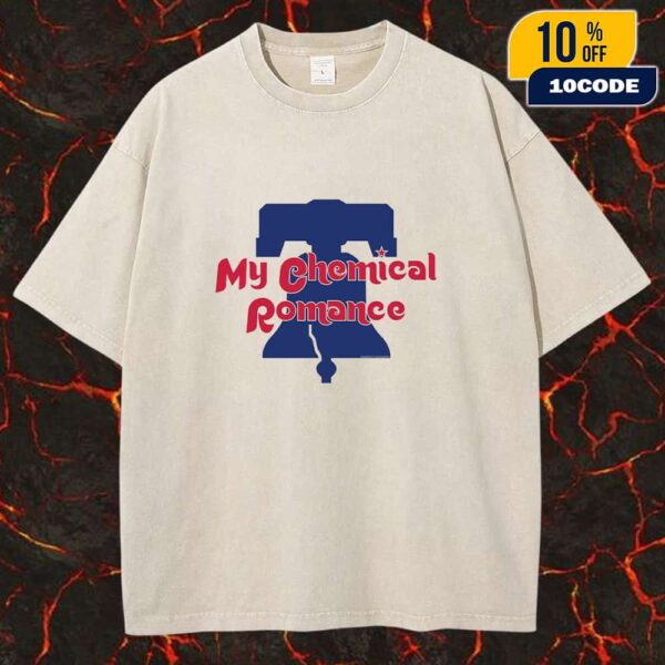 Philadelphia Phillies x My Chemical Romance Logo Collab Unisex Washed Tee