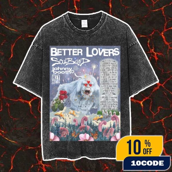 Poster Concert Of Better Lovers With Johnny Booth Nov-Dec Tour Dates Announced November-December 2025 Vintage Washed Unisex T-Shirt
