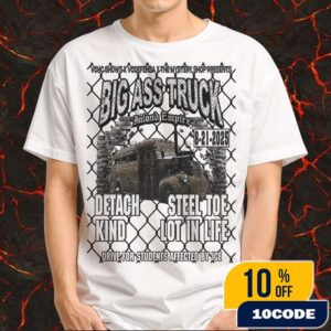 Poster For Big Ass Truck Inland Empire August 21 2025 At The Mystery Shop Oxnard California VGHC Shows x VG Defensa Lineup Merchandise Unisex T-Shirt