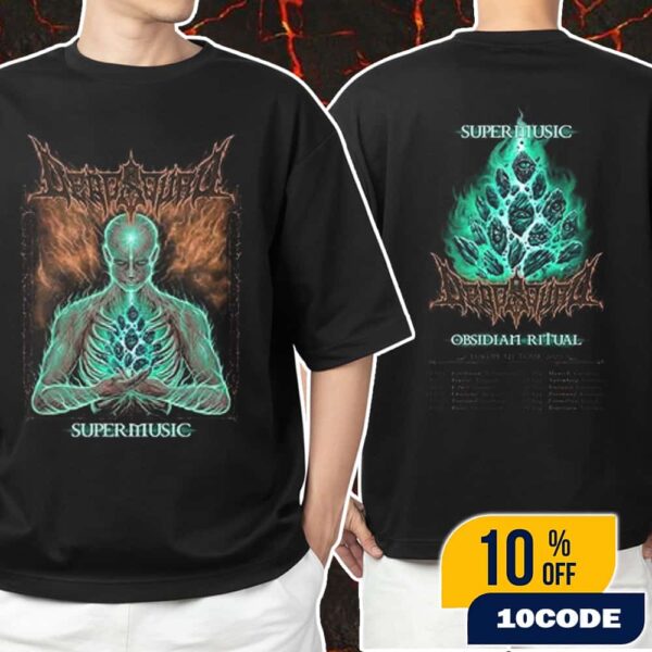 SUPERMUSIC x DeadSquad Obsidian Ritual European Tour 2025 Exclusive Merchandise Superstore Tour Dates Unisex T-Shirt Merchandise