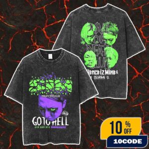 SiM x Rudie’s Wall Of Death Club Tee Release On August 31 2025 At Rush Ball 2025 Festival At Izumiotsu Phoenix Japan Merch Unisex Two Sided Washed T-Shirt
