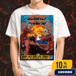 Slightly Stoopid Colorado Springs Event Poster August 10 2025 At Ford Amphitheater Step Into The Sun Summer Tour Artwork By Dr Juanpa Merchandise Unisex T-Shirt