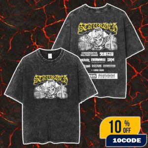 Stabruch Fest August 11 2025 At Kulturhaus Stattbahnhof Schweinfurt Germany Poster Lineup Merch Unisex Two Sided Washed T-Shirt
