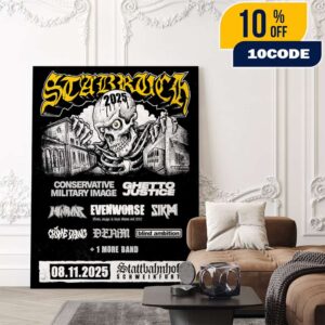 Stabruch Fest August 11 2025 At Kulturhaus Stattbahnhof Schweinfurt Germany Poster Lineup Poster Canvas Home Decor