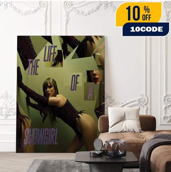Taylor Swift The Life Of A Showgirl The Shiny Bug Collection Violet Shimmer Marbled Album 2025 Home Decor Poster Canvas