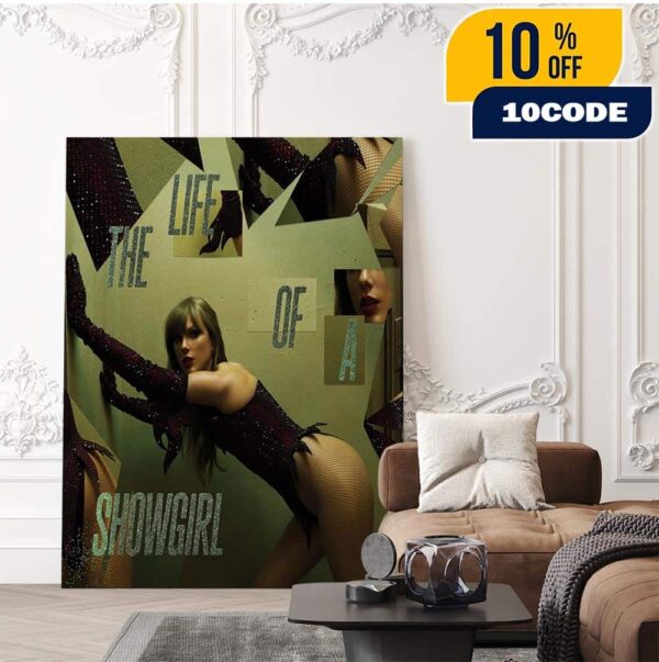 Taylor Swift The Life Of A Showgirl The Shiny Bug Collection Wintergreen And Onyx Marbled Album 2025 Cover Home Decor Poster Canvas
