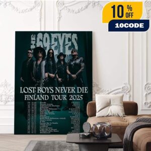The 69 Eyes Lost Boys Never Die Finland Tour 2025 Schedule Tour Dates On Sept Oct Nov And Dec Home Decor Poster Canvas