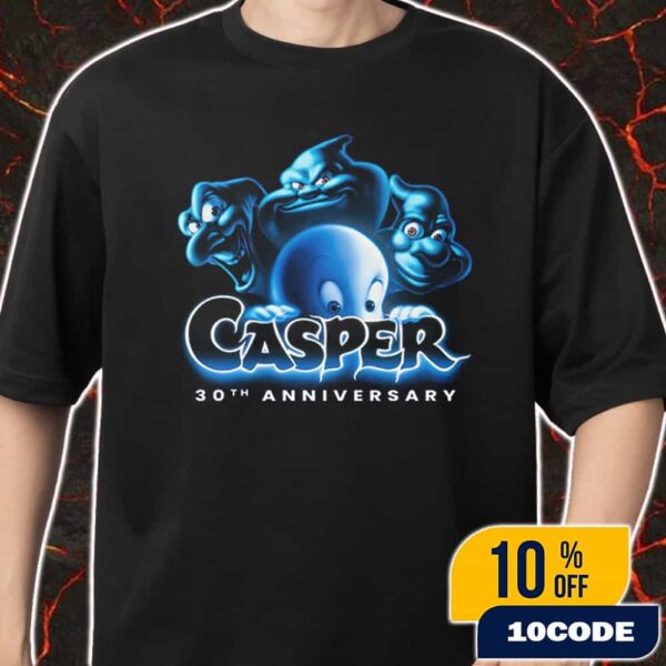 The Friendly Ghost Returns To Theaters Casper Ghost 30th Anniversary October 3 2025 Merch Unisex T-Shirt