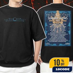 The Halo Effect Summer Shows Poster Tour Dates 2025 Metal Rock Style Rockwave To Metalacker Festival Unisex T-Shirt Merchandise