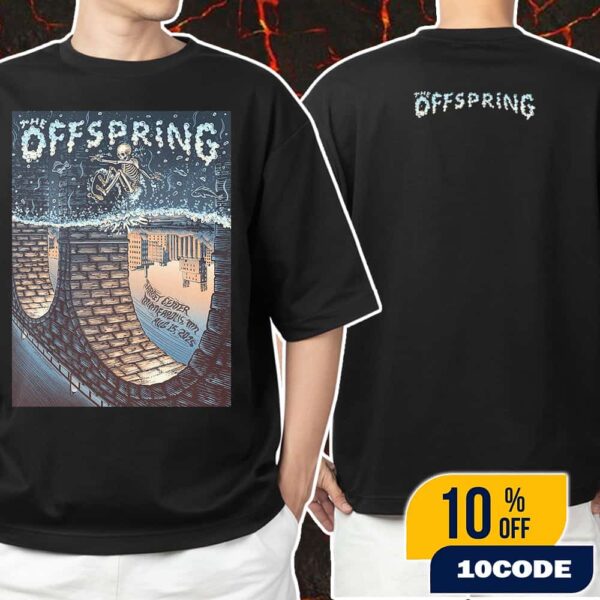 The Offspring Minneapolis Event Poster By Dylan Goldberger Supercharged Worldwide Tour August 15 2025 At Target Center Unisex T-Shirt Merchandise