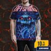 Nine Inch Nails Poster Show At The Xcel Energy Center Artwork By NIGHT SWIM On August 17 2025 Saint Paul Minnesota All Over Print Graphic T-Shirt, Hoodie