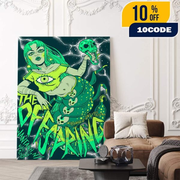 The Offspring’s Poster Show Supercharged Worldwide Tour August 3 2025 Northwell At Jones Beach Theater Artwork By Lauren YS Poster Canvas Home Decor