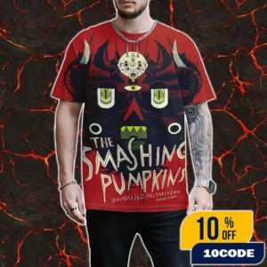 The Smashing Pumpkins The End Is Nero Tour On August 24 2025 At Helsinki Ice Hall Finland Poster Event Artwork By Muahstuff All Over Print Graphic T-Shirt, Hoodie
