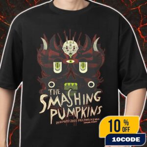 The Smashing Pumpkins The End Is Nero Tour On August 24 2025 At Helsinki Ice Hall Finland Poster Event Artwork By Muahstuff Merch Unisex T-Shirt