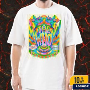 The Who Newark New Jersey 2025 Concert Poster At Prudential Center On August 19th Unisex T-Shirt
