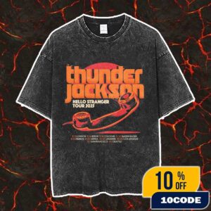 Thunder Jackson Hello Stranger Tour 2025 With Tour Dates Vintage Washed Unisex T-Shirt