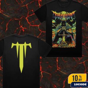 Trivium Spiked Armor T-Shirt Merchandise Two Sides Tee