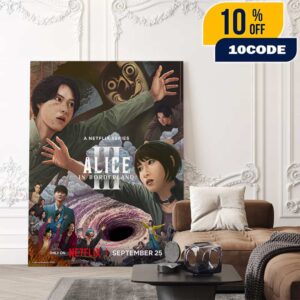 With Usagi Missing Arisu Must Return To Borderland With New Players Re-enter On September 25 2025 Alice In Borderland Season 3 Potrait Poster Movie Netflix Poster Canvas Home Decor