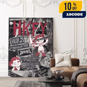 317 Shows Presents Hong Kong Fuck You Returns To Circle City September 28 2025 At Sequence Indianapolis Poster Lineup Poster Canvas Home Decor