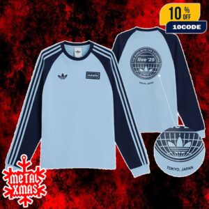 Adidas Originals x Oasis Live ’25 Japan Exclusive Long Sleeve T-Shirt 2025 World Tour New Merch Arrivals
