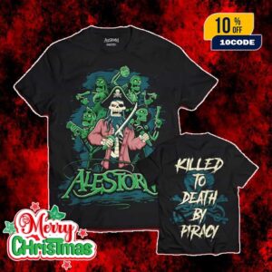 Alestorm Merch Collection USA Tour 2025 Tourshirt USA Killed To Death By Piracy Unisex T-Shirt