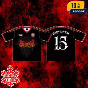 Babymetal World Tour 2025-2026 In Asia Busan International Rock Festival Merchandise Game Jersey Number 15 Football Unisex Shirt