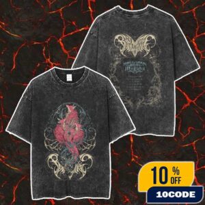 Babymetal World Tour 2025-2026 In Asia Busan International Rock Festival Merchandise Spirit Foxes Event Tee With Tour Dates Backprint Merch Unisex Two Sided Washed T-Shirt